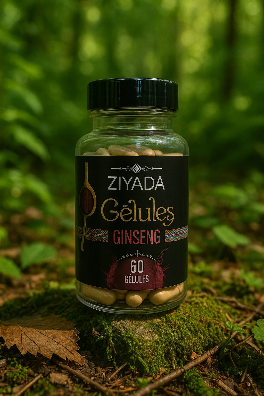 🌿 Gélules de Ginseng Rouge – ZIYADA (60 gélules)